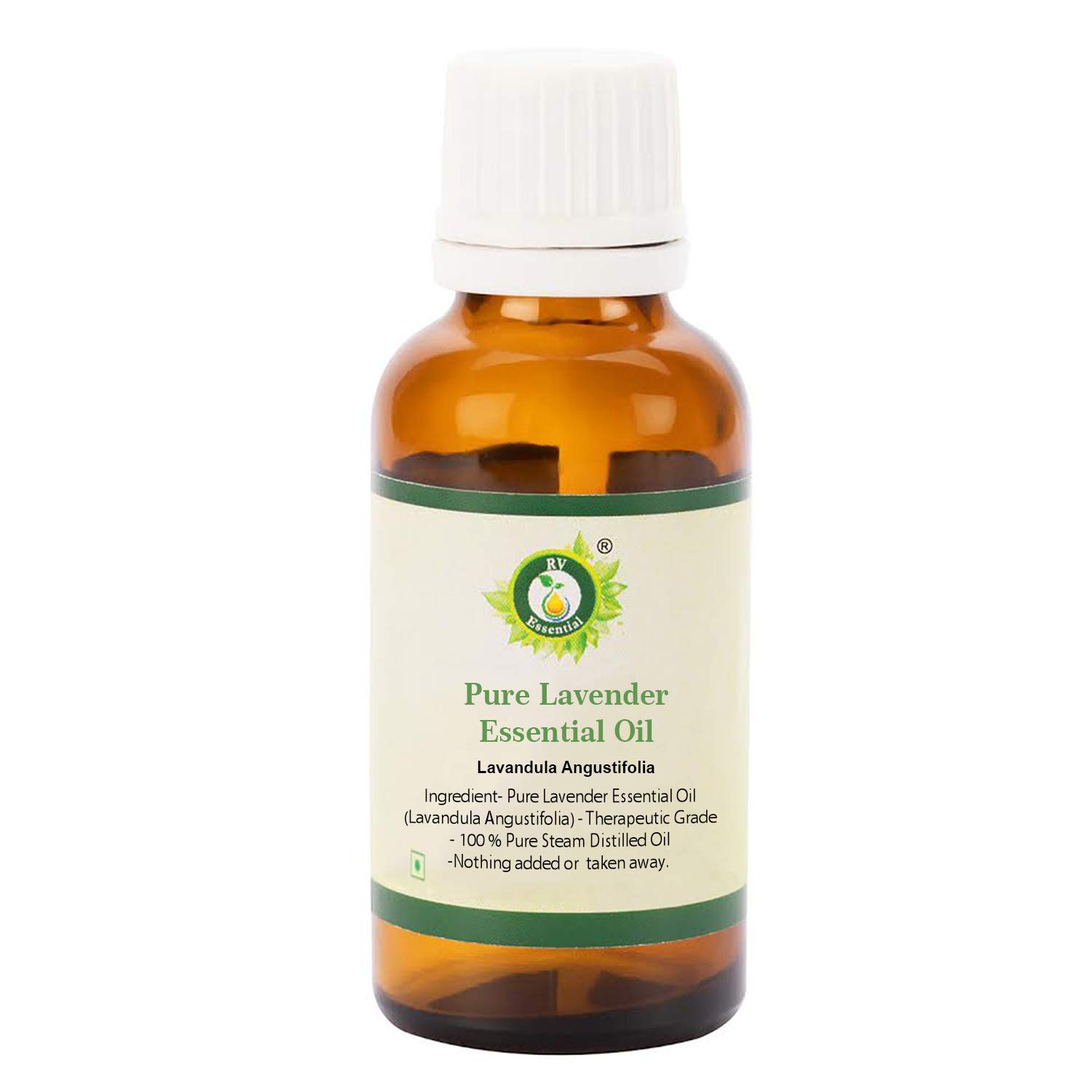 R V Essential Pure Lavender Essential Oil 50ml (1.69oz)- Lavandula Aurantifolia (100% Pure and Natural Therapeutic Grade)
