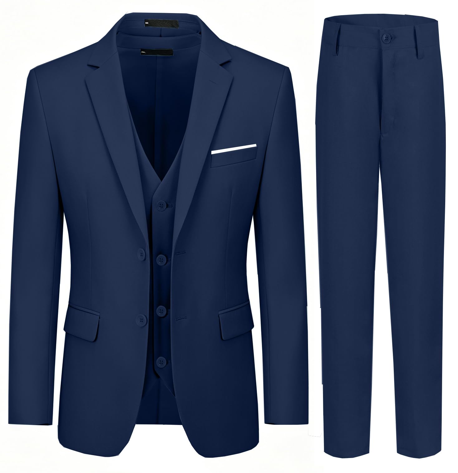 Jungenanzüge, 3-teiliges Slim-Fit-Anzug-Set, Dresswear, Ringträger, Outfit für Jungen