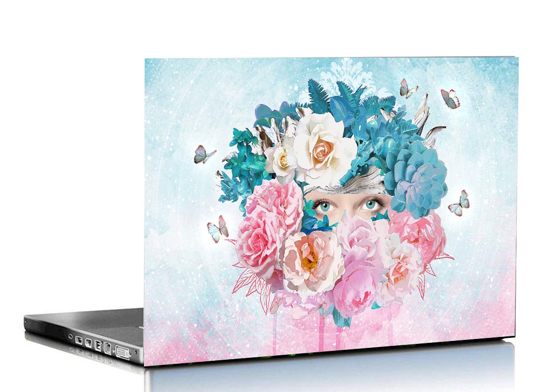 ISEE 360® Nature Woman Laptop Skin Cover Laminated Stickers Girls Boys Office Vinyl Printed Multicolored Floral Small Sticker 14 Inches (B08MBSWSRL) Amazon Price History, Amazon Price Tracker