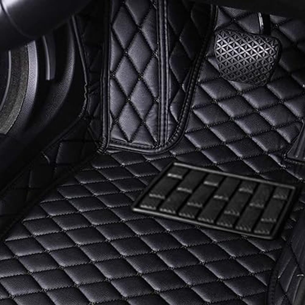 Lxznrqu A Custom Car Floor Mats Nd Seat Cushion For Udi Q4 E-Tron 2022 2023 2024,Luxury Leather Waterproof Non Slip Full Coverage Carpet Djustable Removable Interior Ccessories,