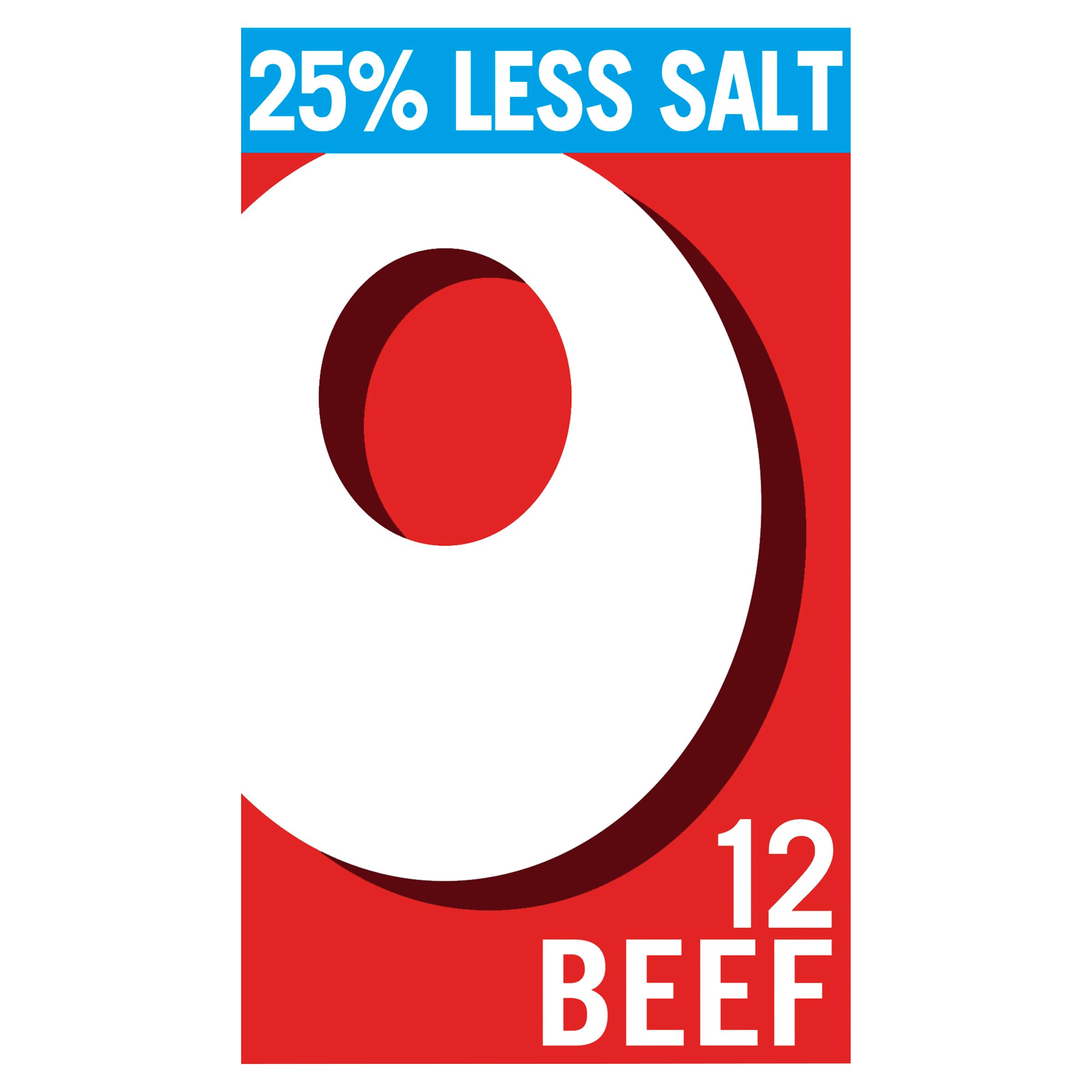 OXO 12 Reduced Salt Big Flavour Beef Stock Cubes, 71 g (Pack of 1)