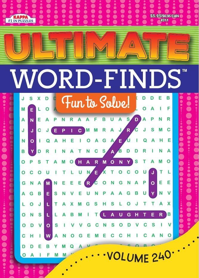 Ultimate Word Find- Large Print Word Search Puzzle Book: Kappa Books ...