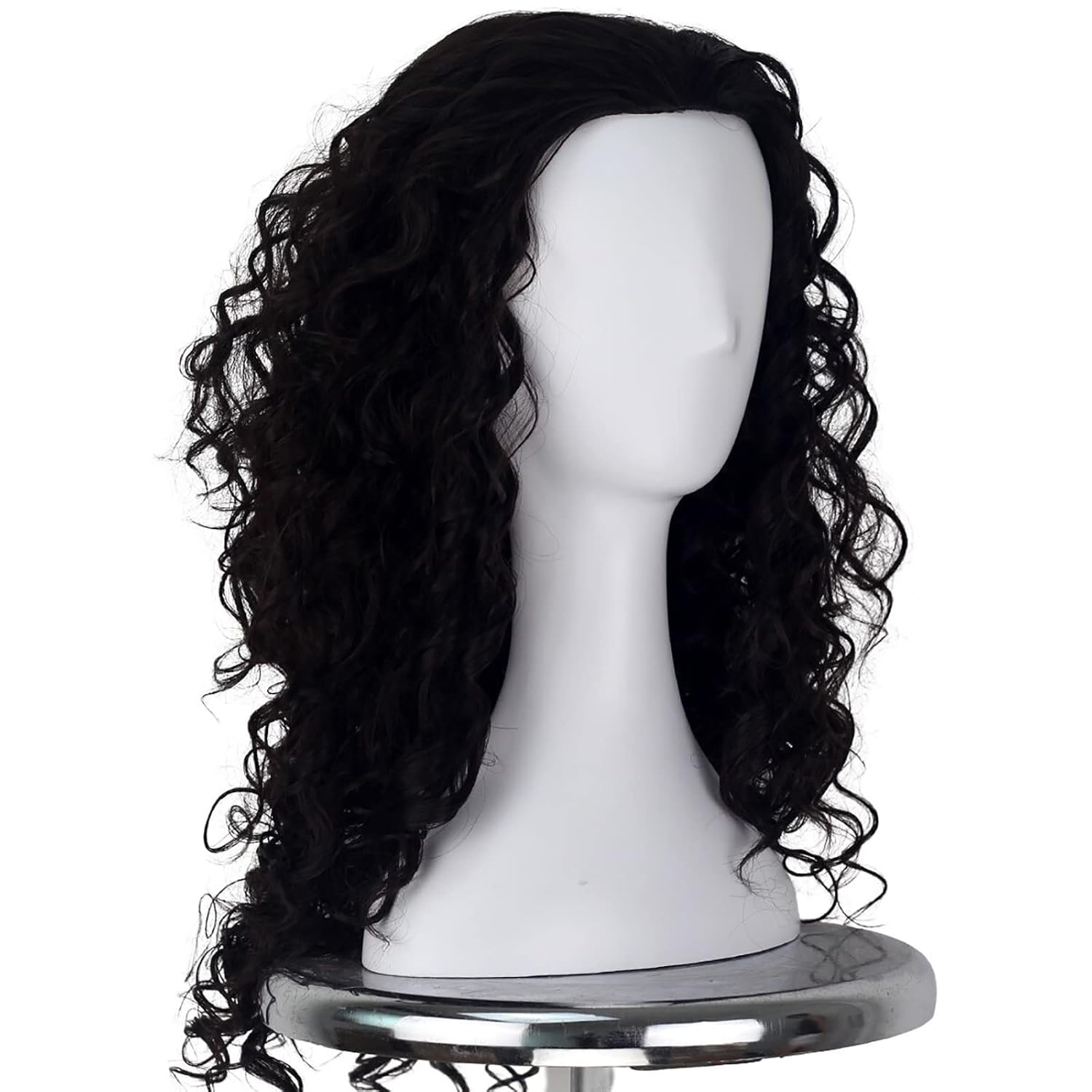 Yan Dream Man Medium Long Curly Dark Brown Wig for Men Movie Cosplay Costume Halloween Wig Adult - Image 4