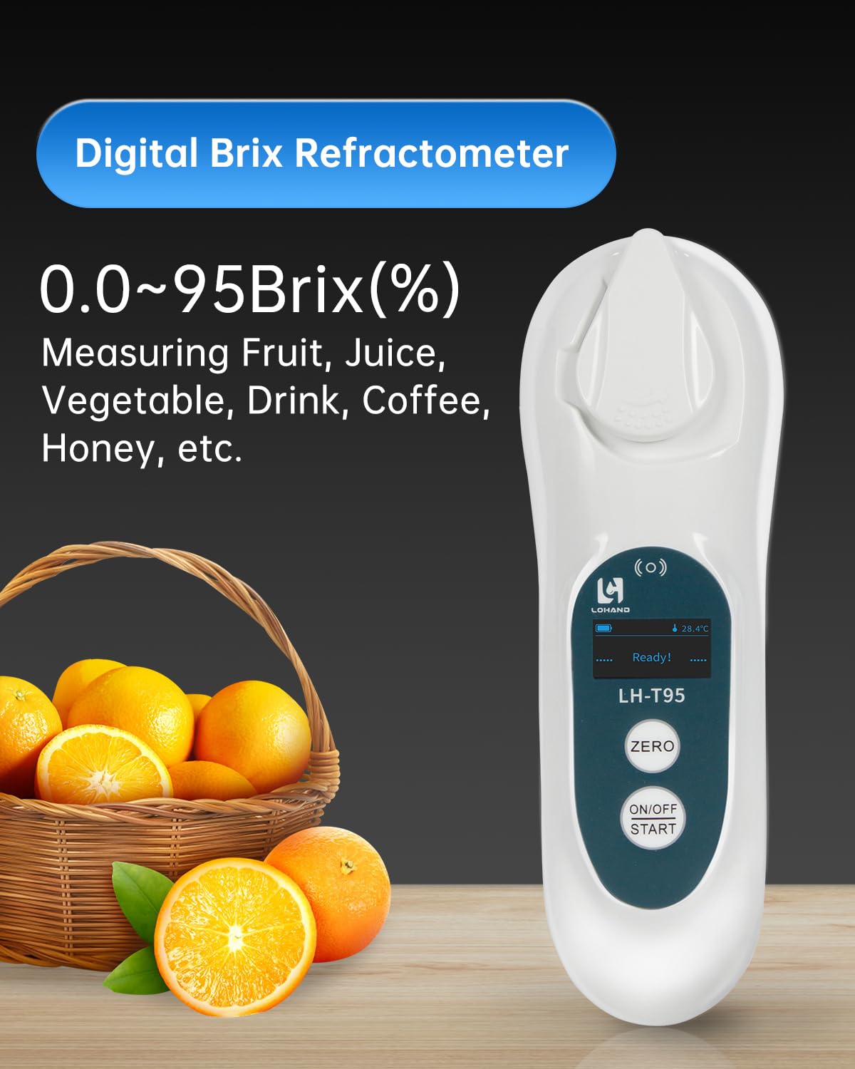 Digital Brix Refractometer - ATC Sugar Tester -3
