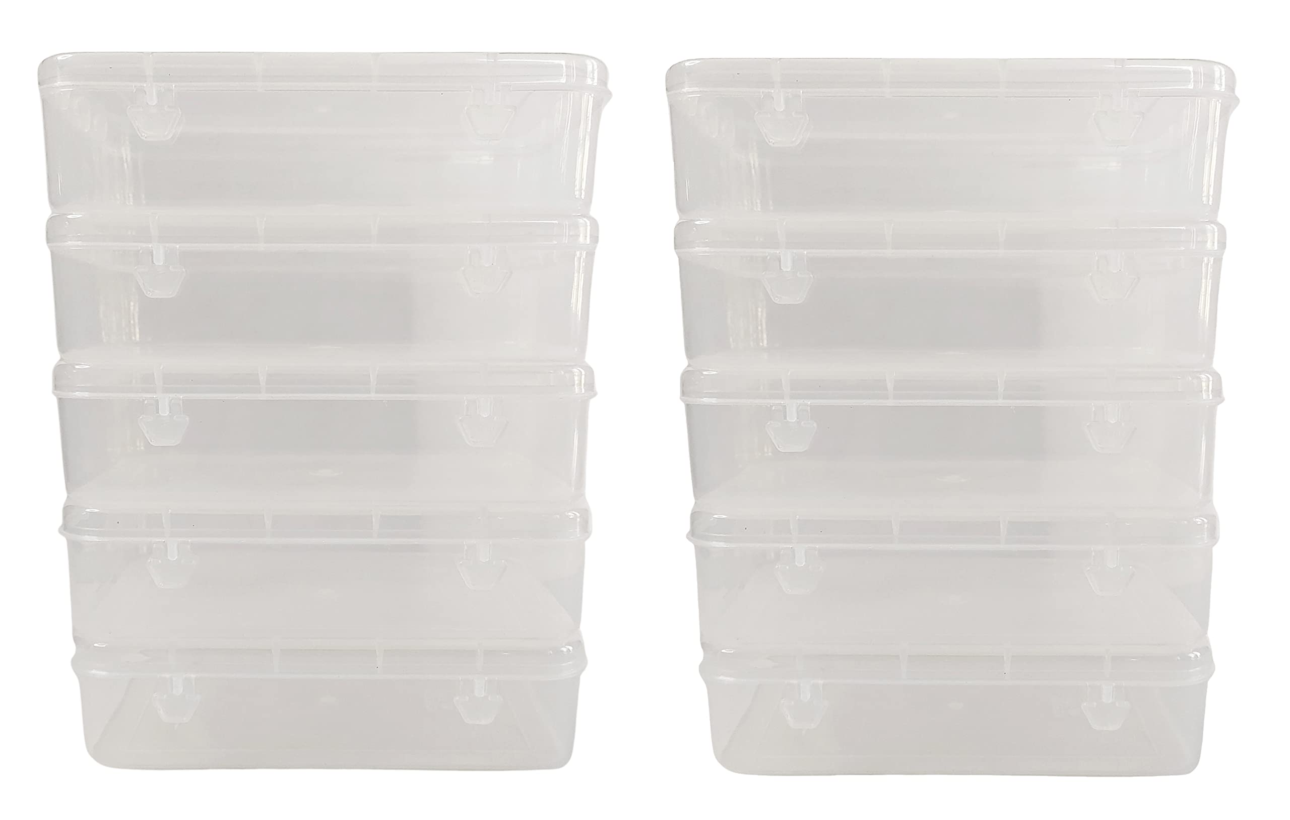 Feliz Clear Plastic Small Storage Boxes Size 6.5 x 4.5 x 1.75 inches ...