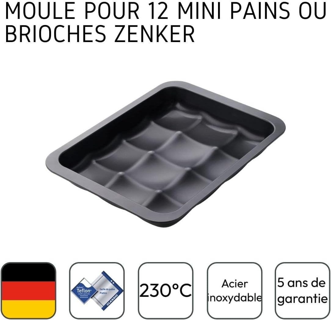 Zenker Bread Mould Sheet Steel with Non-Stick Coating