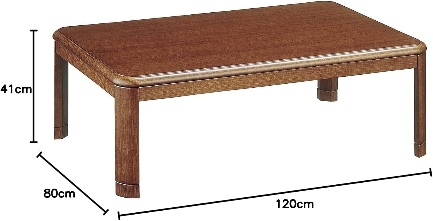 家具調こたつ （ヒーター付き）120×80×36 （＋7cmの継ぎ足付き） Amazon.co.jp : 家具調 こたつ テーブル 幅120×奥行80cm 長方形 天然木