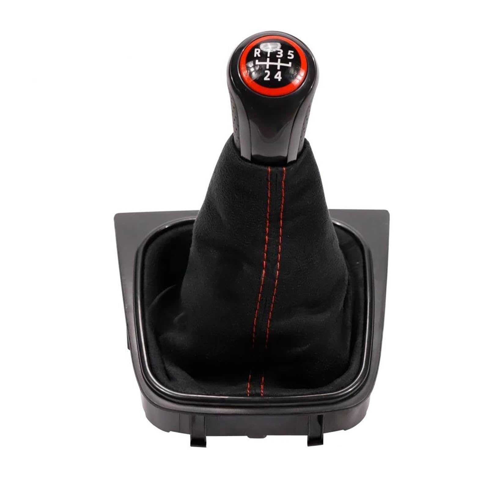 Aimazom A Imazom Car Gear Shift Knob For Vw For Golf Mk5 Mk6 R32 For Gti 2004-2009 5/6 Speed Gear Shift Knob Dustproof For Modification Nd Replacement(,For 5 Speed)