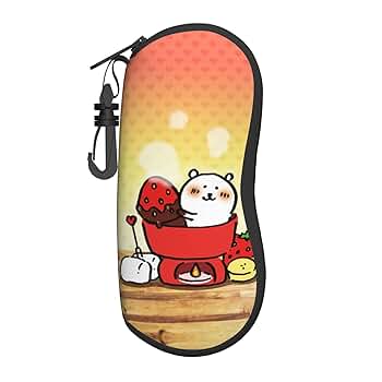 Amazon | [Monira] 自分ツッコミくま メガネケース 眼鏡ケース
