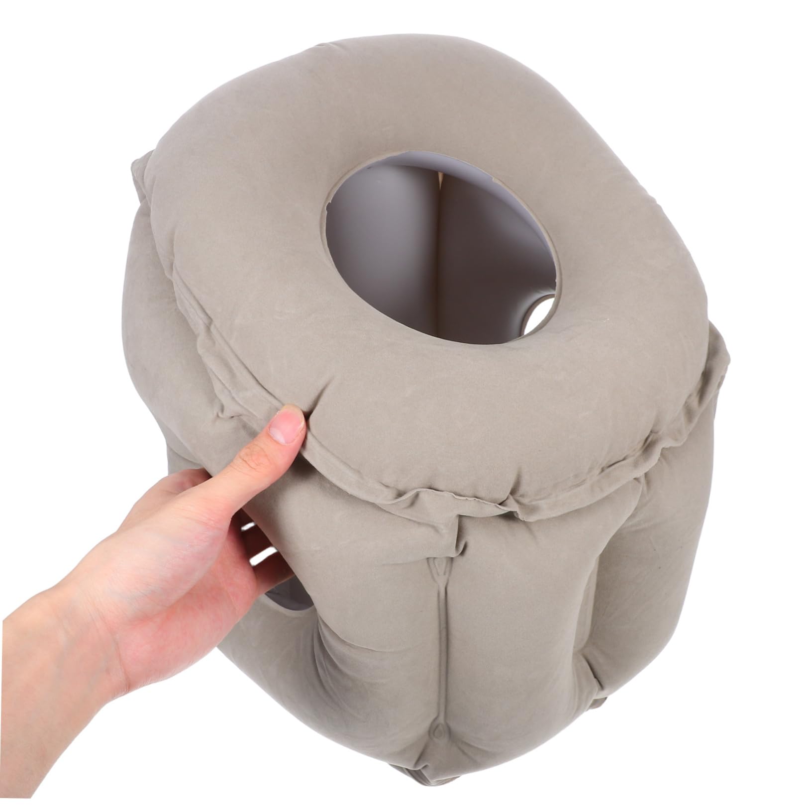 Almohada De Viaje Inflable para Dormir: Cojín Inflable para Aviones, Trenes Y Vagones - Almohada Inflable para Siestas En La Oficina, Fácil De Transportar