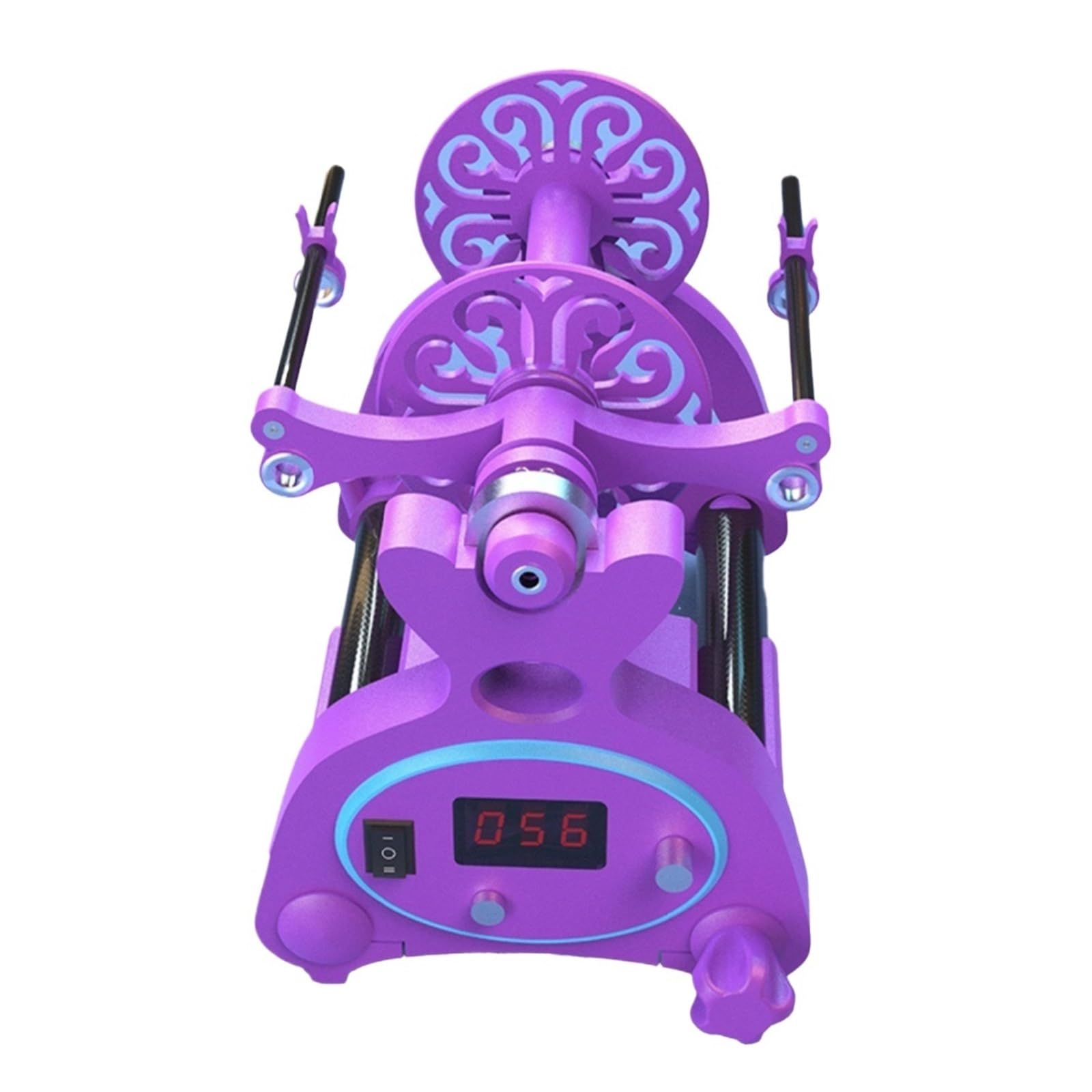 Cyfrowy Wyświetlacz Gospodarstwa Domowego Mini Elektryczny Kołowrotek, Skręcanie Włókien Wełnianych, Do Przodu I Tyłu Wirowanie Z Dużą PręDkośCią(PURPLE)