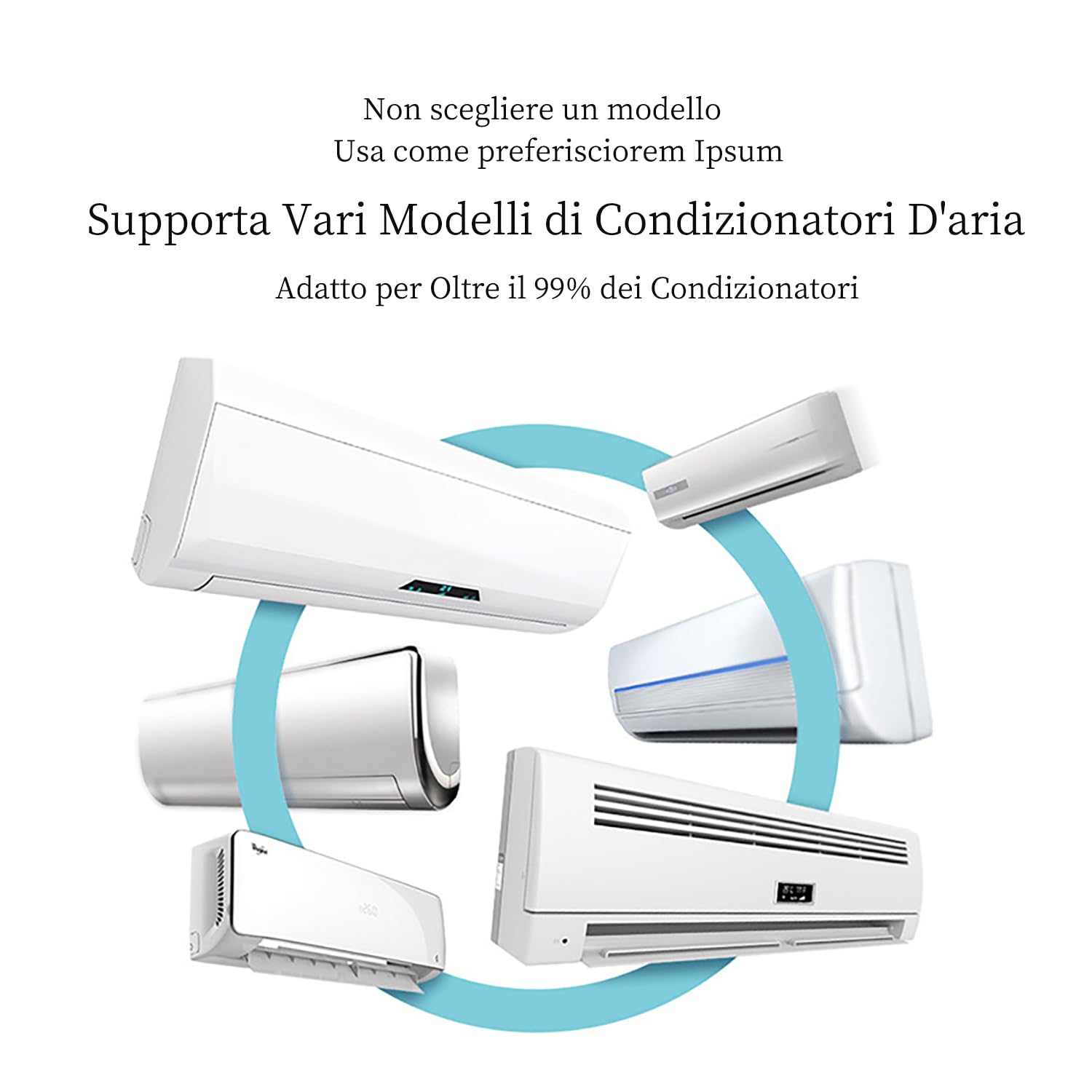 Set Di 3 Coperture Per Condizionatore D'Aria Interno - Impermeabili, Antipolvere, Con Elastico - 95x31x22cm