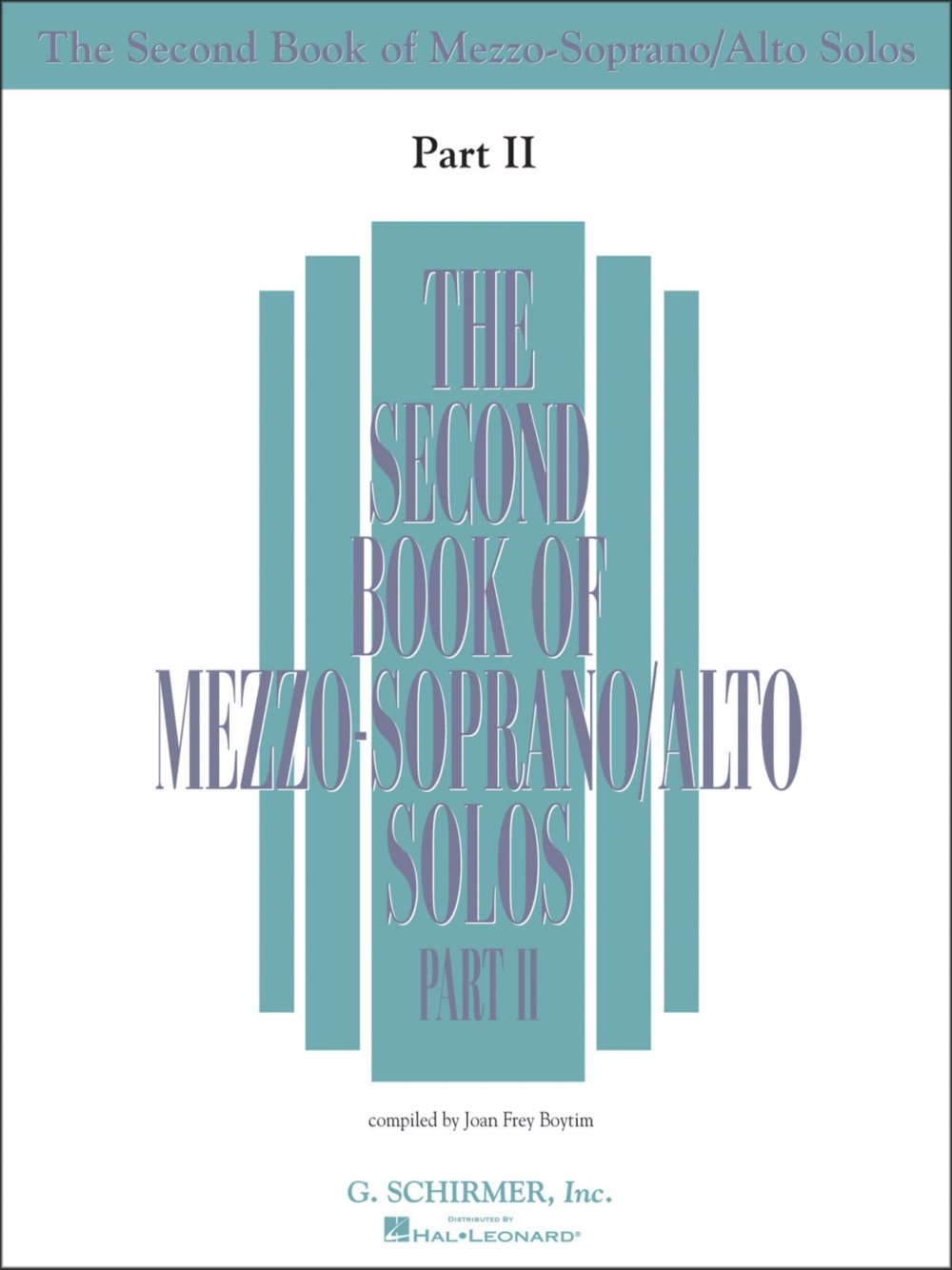 The Second Book of Mezzo-Soprano Solos Part II: Book Only