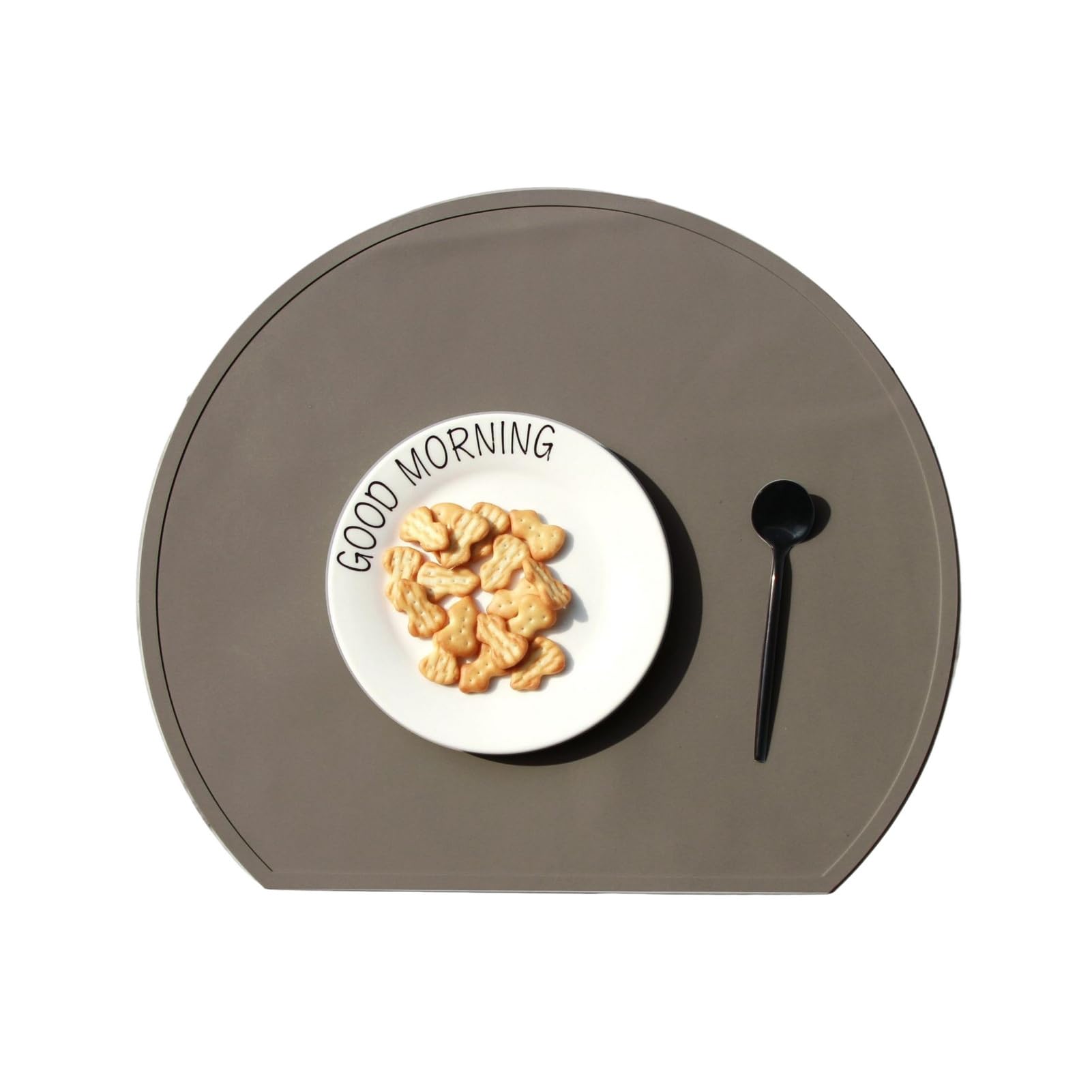 Silicone Placemats, Non-Slip Waterproof Dining Table Mat, Heat-Resistant Kitchen Placemat for Dining Room, Coffee Table