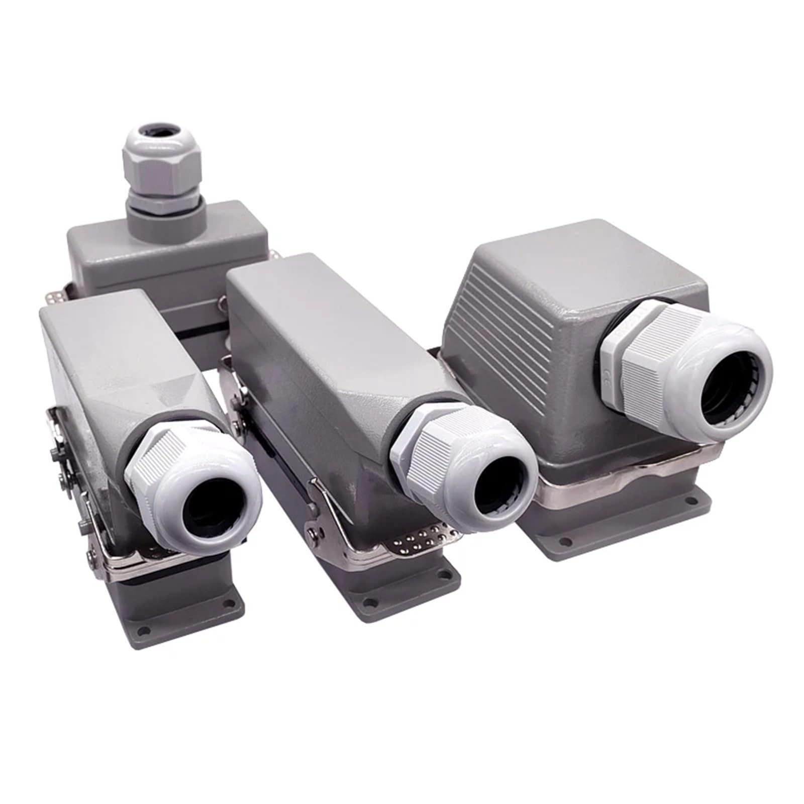 HDC-HE-006 010 016 024 032 048 16 A Schraubanschluss, 500 V, industrieller rechteckiger Steckverbinder, 1 Stück (HDC-HE-032-2)