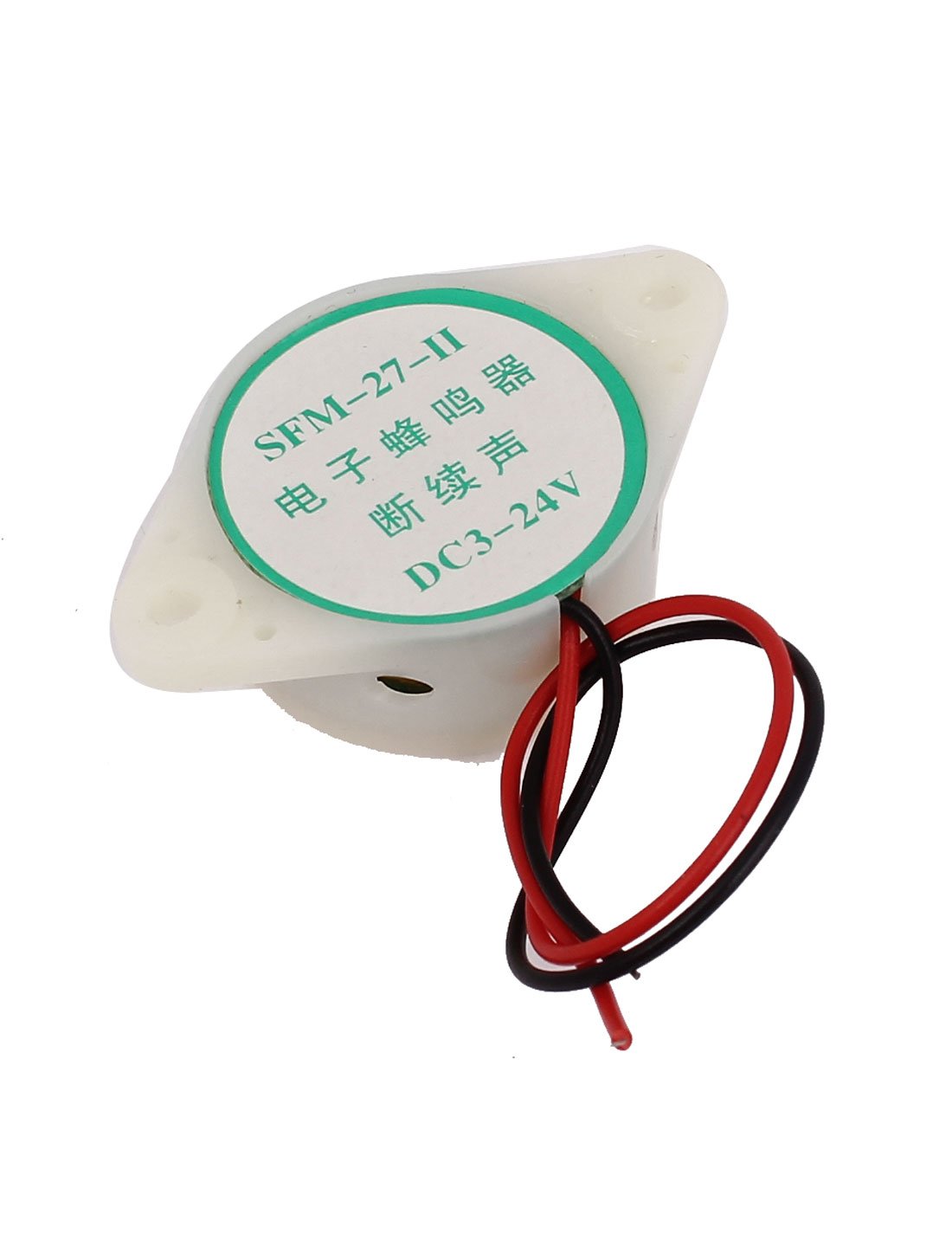 Buzzer Piézo-électrique 24V Continu - Alarme Sonore électronique, Boîtier Plastique Noir | Pour Projets DIY, Alarmes - 9