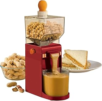 Household Peanut Grinder, Mini Peanut Butter Machine, Electric Grain Grinder with Non-Slip Base, for Almonds, Coffee Bean Grinder