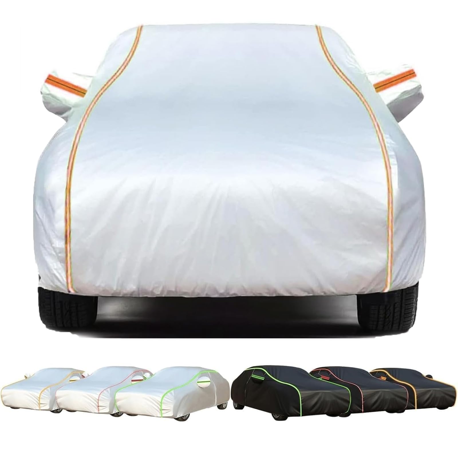 Funda Coche Exterior Hecho para Fiat 124 Spider 2016-2024 2025, Impermeable Lona Coche Transpirable Fundas Completa para Todo el Año Resistente Al Polvo Lluvia Nieve Rasguño