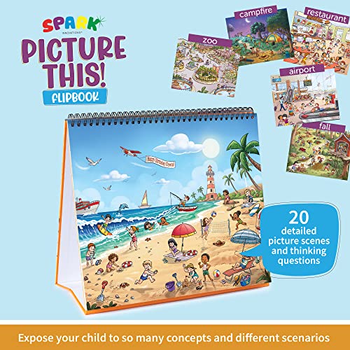 Spark Picture Book And Emotion Cards, Detailed Picture Cards, Social Emotional Learning Story Cards, Educational Book For Preschool And Up #TOP1
