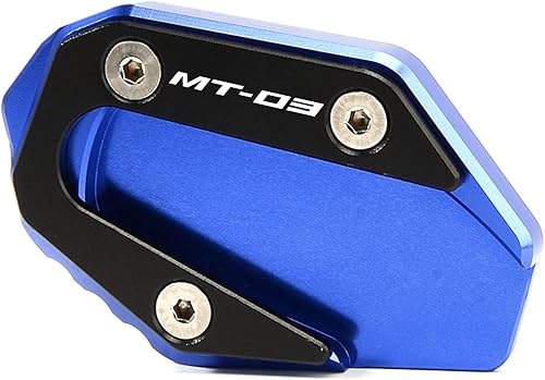 MOWOK Soporte lateral de pie para Yamaha MT03 MT-03 2017-2019 Accesorios de motocicleta CNC Soporte de aluminio placa de soporte para Yamaha YZF-R3
