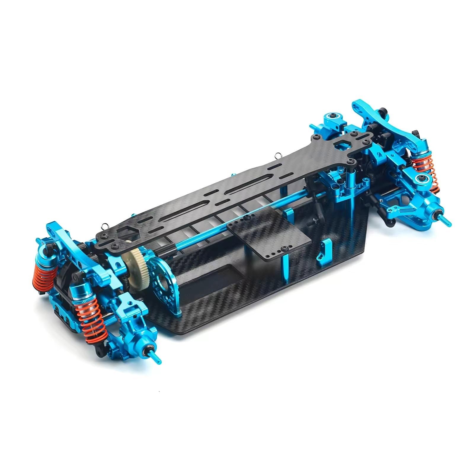 RC Crawler rama dla Tamiya dla TT-02 4WD 1/10 zestaw podwozia z włókna węglowego i stopu aluminium pilot zdalnego sterowania RC do wyścigów samochodowych akcesoria aktualizacyjne