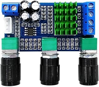 TBGFPO 12v 24v 80w X 2 Dual Channel Digital Audio Tpa3116d2 Treble Bass Regulating Preset Pre Amplifier Board