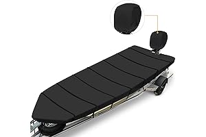 Jon Boat Cover 16 ft - Waterproof Heavy Duty 600D Boat Cover...