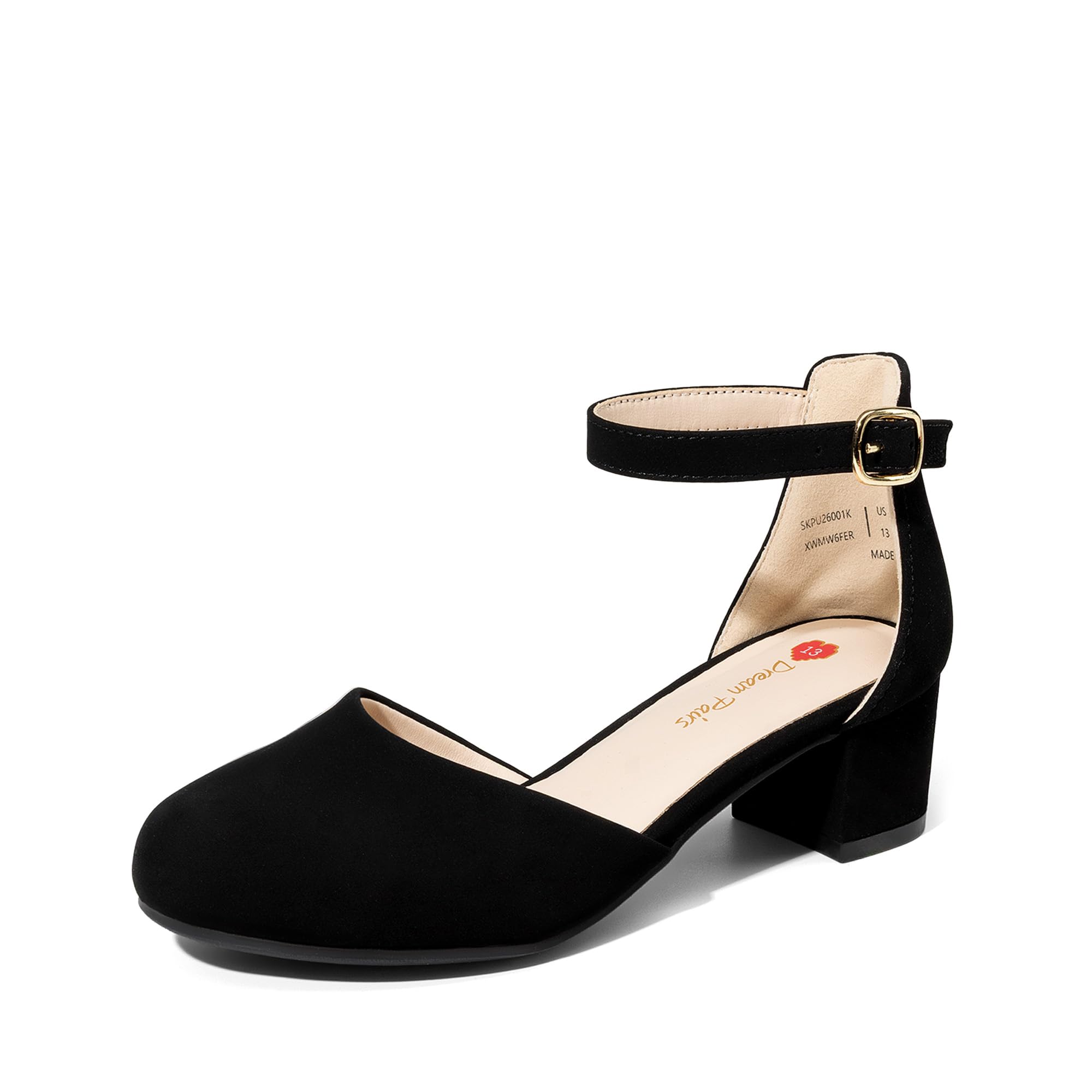 DREAM PAIRS Chaussures Fille Princesse Confortables, Ballerines et Escarpins à Talon Bas, Chaussures de Cérémonie Enfant pour Mariage, Fête, Bal, Soirée, Flower Girl