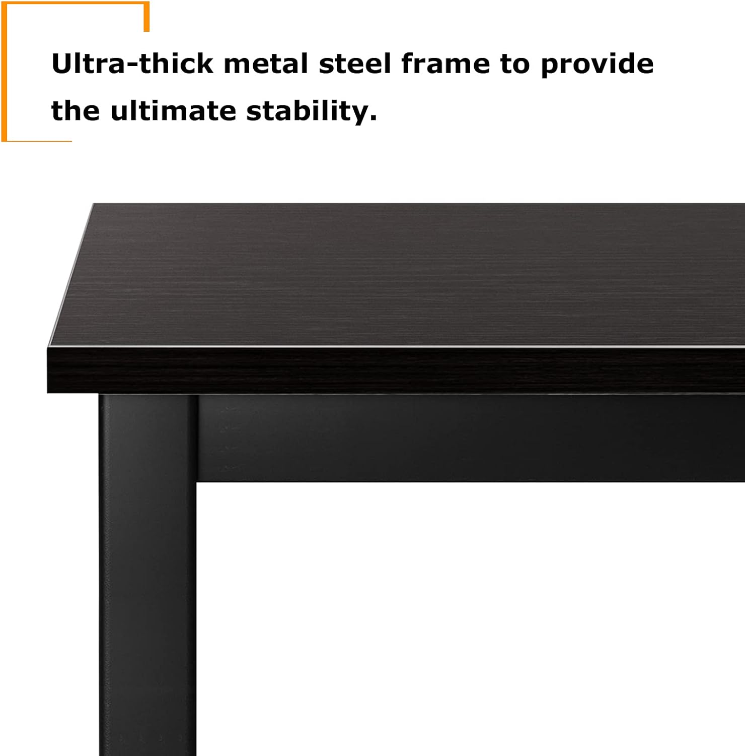 soges 63 inches Large Size Table Computer Desk Home Office Table Writing Desk Study Table Computer Workstations PC Desk Gaming Desk Modern Simple Style,Black