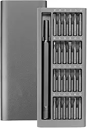 Conjunto Chave de Fenda Magnética 25 em 1 para Eletrônicos e Celulares