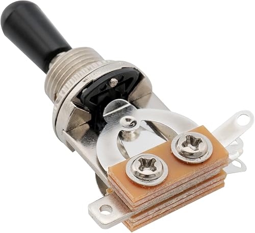 Miniatura 3 de Musiclily Interruptor métrico de palanca de guitarra recta corta de 3 vías para Epiphone Les Paul LP reemplazo de guitarra eléctrica, perilla negra