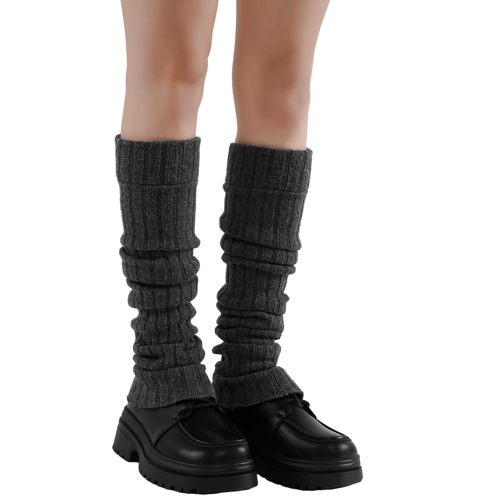 Leg warmers for women White leg warmers Wool Knit Boot Cuffs for Fall Winter Fuzzy leg warmers Cozy