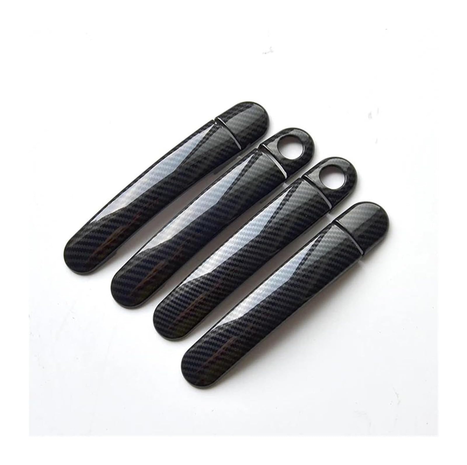 Hckclmbmzw Style1 For Skoda For Citigo 2011-2017 Chrome Carbon Fiber Car Door Handle Covers Accessories Styling Stickers Door Handle Cover(Style1)