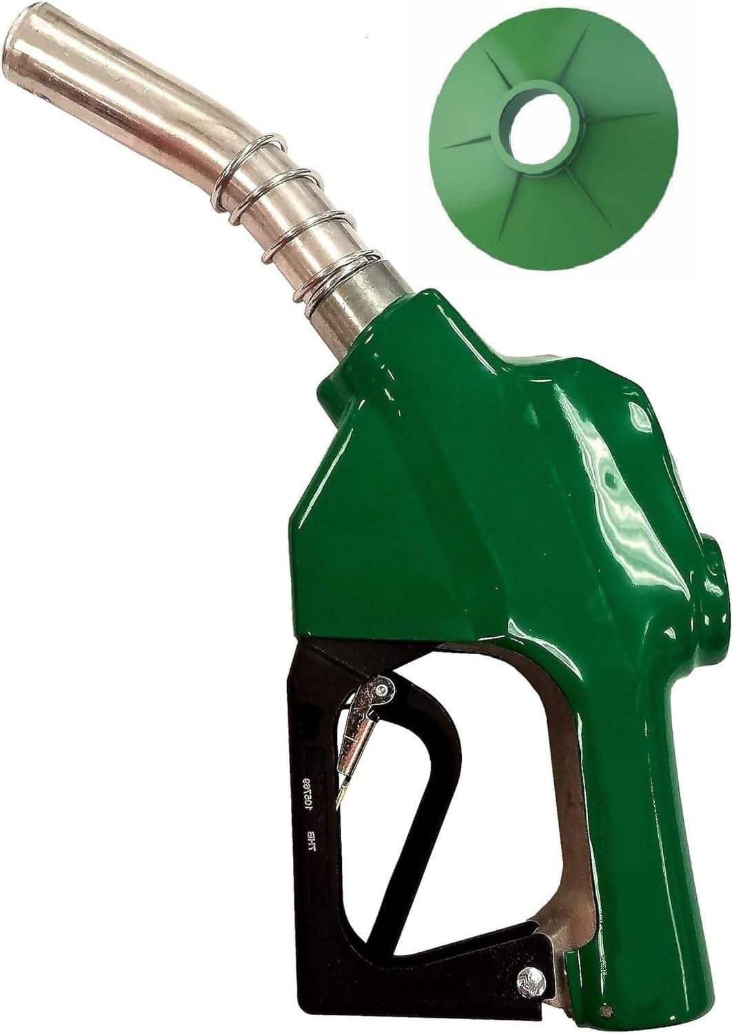 7HB-0100 Diesel 1" High Flow Nozzle, w/Splash Guard, Green