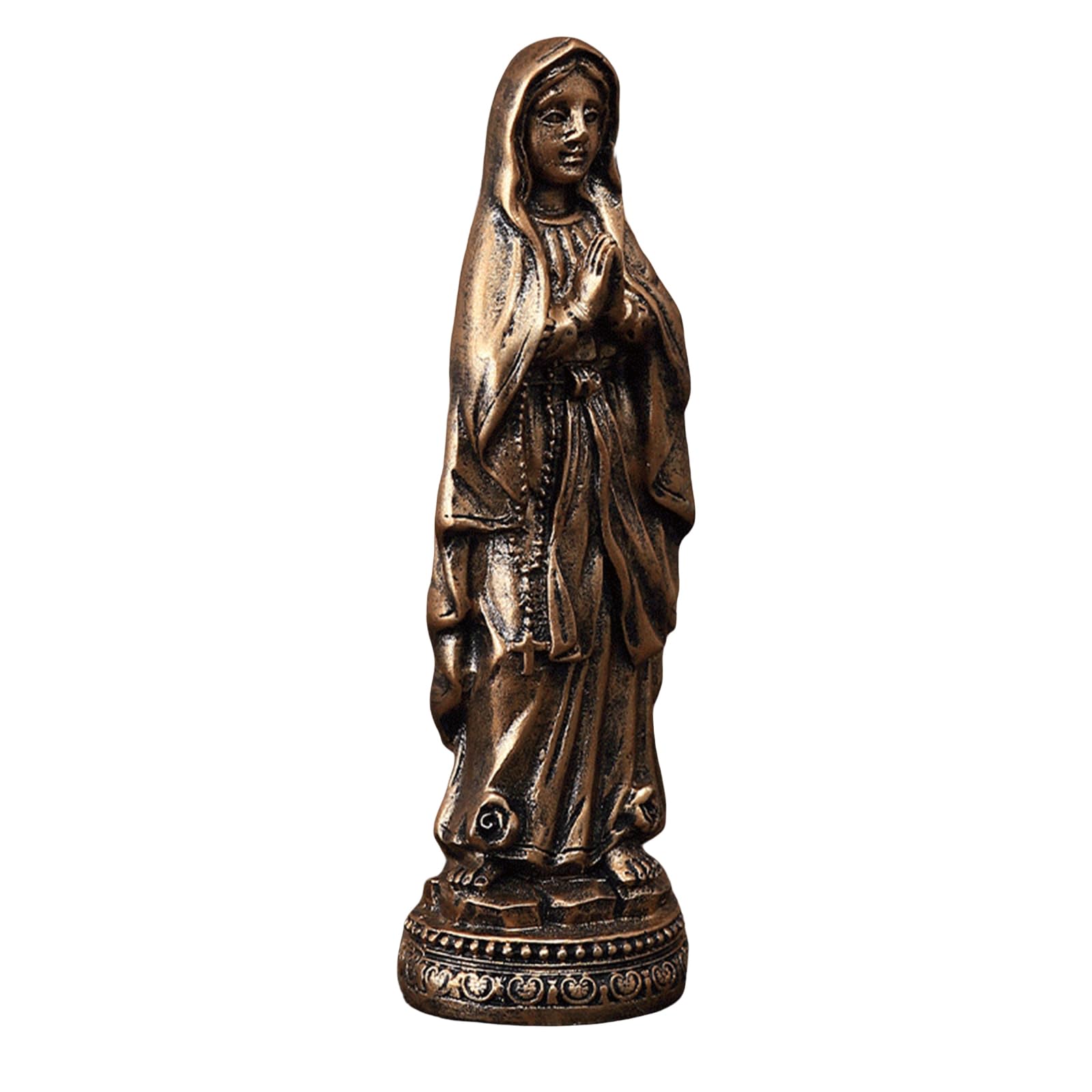 Yhplxyuus VirginMary Decorative Praying Mother Resins Figurine for Art Lover and Special Gifting Praying Mother Figurine