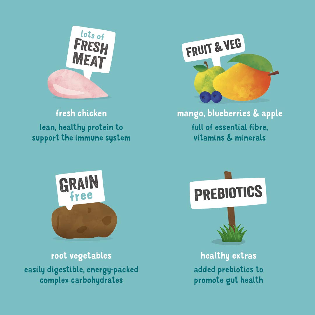 Edgard & Cooper Crochette Cani, Adulti, (Pollo Fresco, 7kg), croccantini cane, carne fresca e ingredienti naturali, senza cereali, senza zuccheri aggiunti