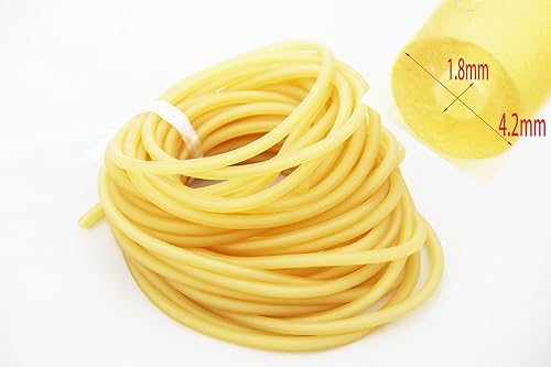 Miniatura 2 de UP100 Length 10M Rubber Latex Tube 4.2mm OD 1.8mm ID ELASTICA Bungee Slingshot Catapult Outdoor Hunting Rubber Tubing Replacement