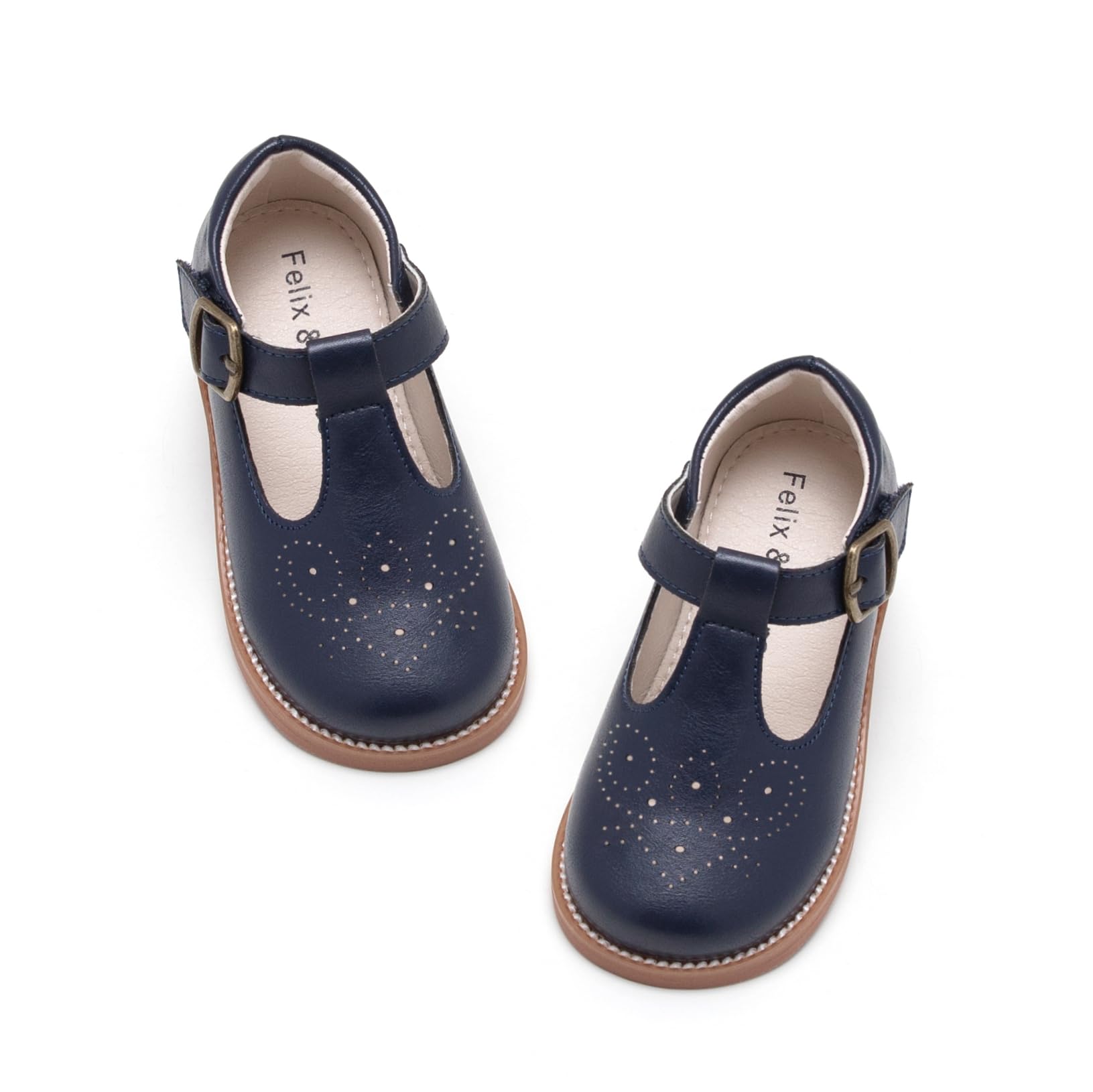 Felix & Flora Toddler Little Girl Mary Jane Dress Shoes - Ballet Flats for Girl Party School Shoes — view 6