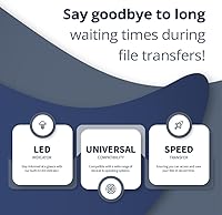 Vista 5 de Disco duro externo USB 3.0 de 500 GB, disco duro portátil de 2.5 pulgadas, disco duro externo de transferencia de datos de alta velocidad y disco