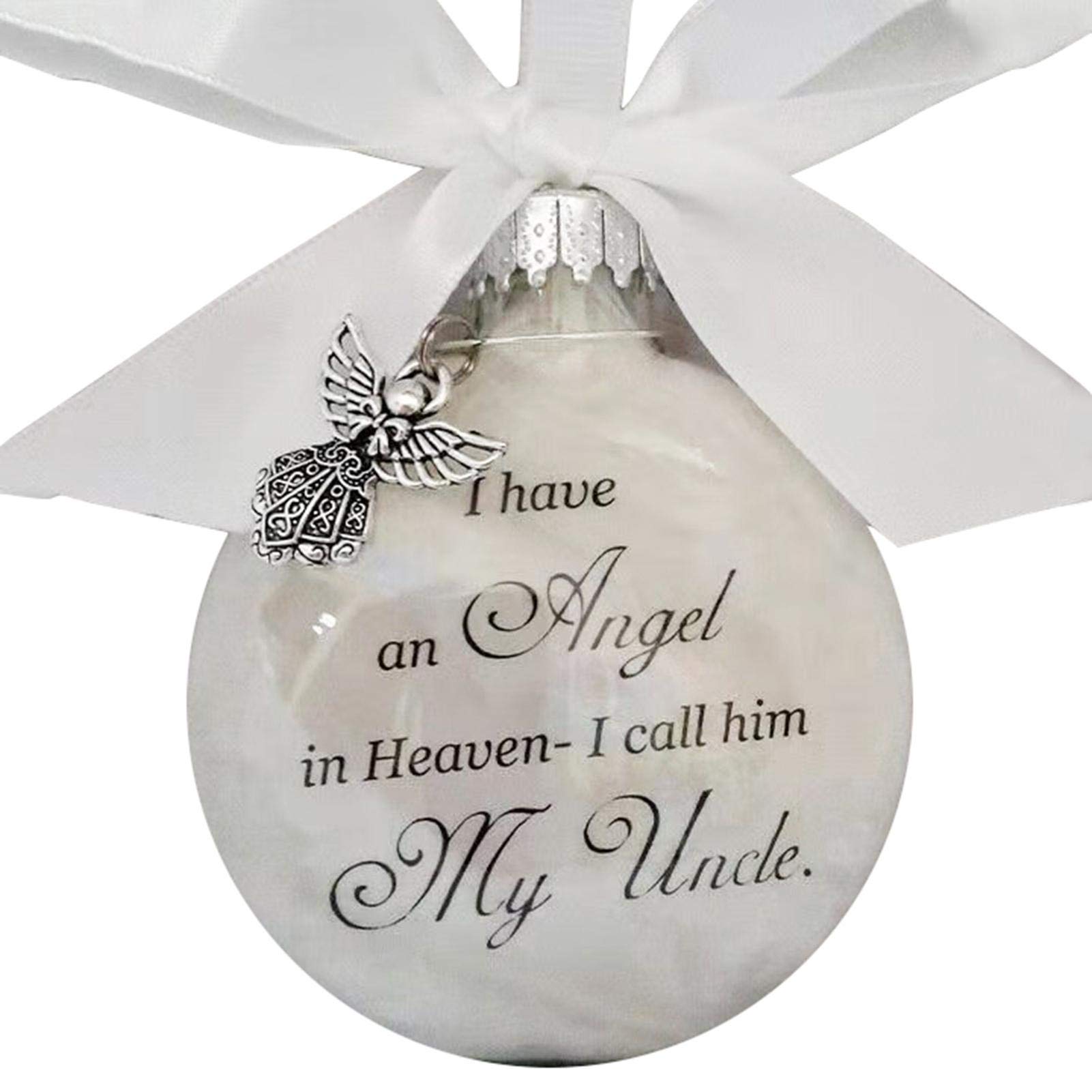 Lecerrot Christmas Decoration Angel In Heaven, Christmas Memorial Baubles Ornaments, Christmas Ornaments Ball - Angel In Heaven Memorial Ornament, Bereavement To Remember Loved Christmas