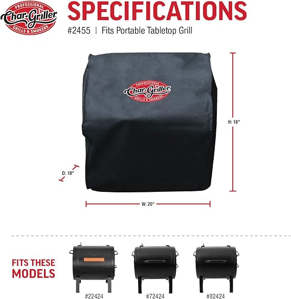 غطاء شواية صندوق النار الجانبي Char-Griller 2455