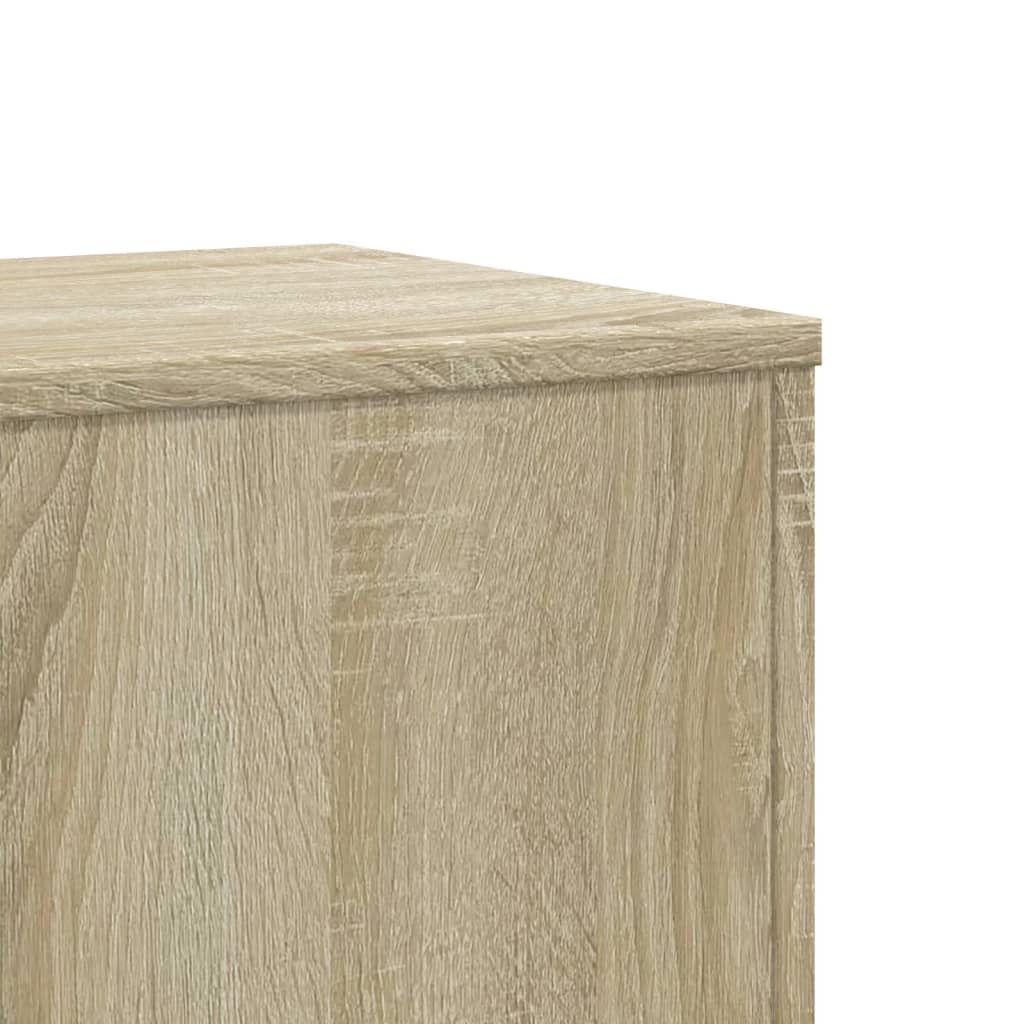Lot de 2 supports pour plantes en chêne Sonoma 33 x 33 x 100 cm Matériau en bois Étagère à plantes, étagère à fleurs pour intérieur/extérieur, Support de fleurs pour jardin, salon, balcon
