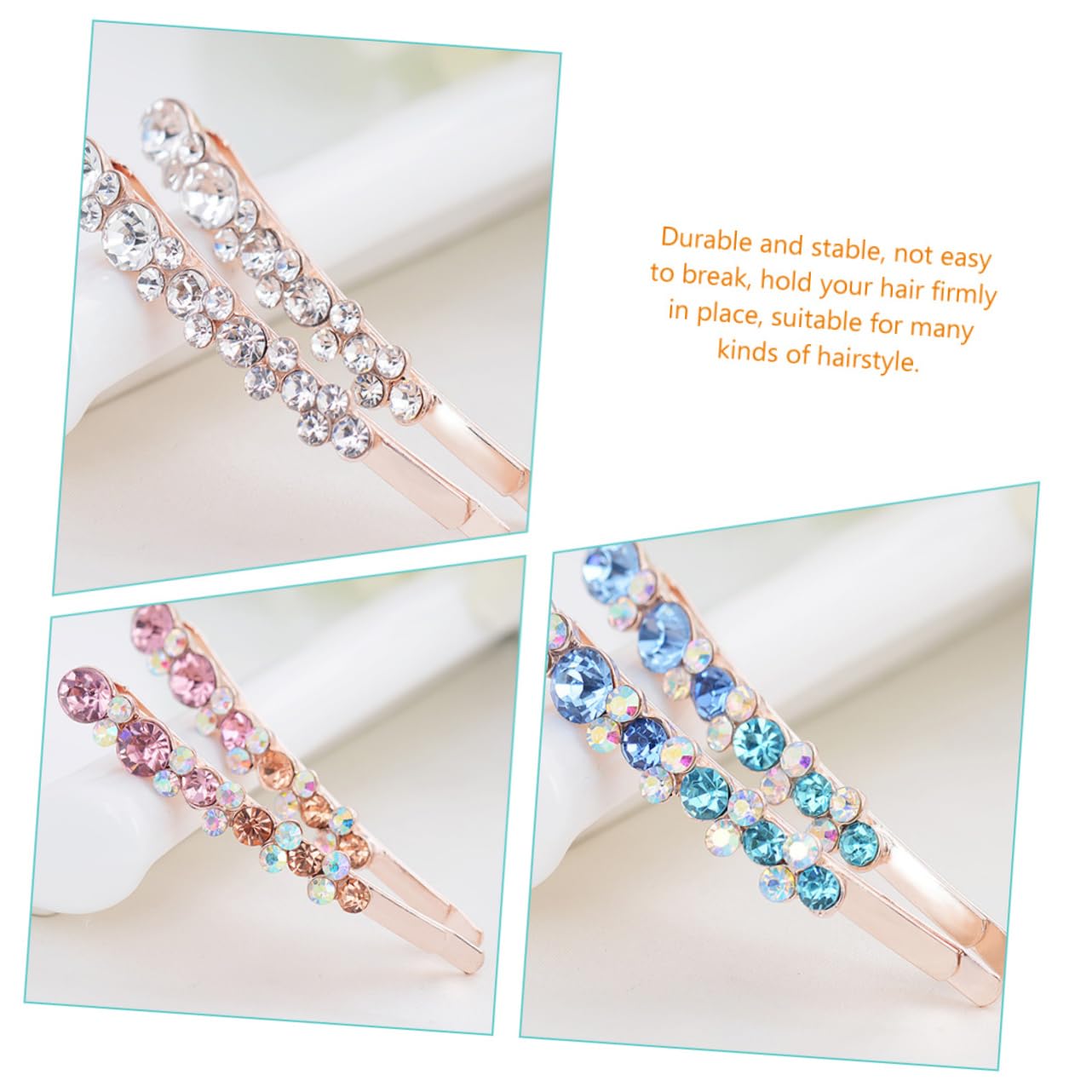 Housoutil 30stücke Strass Haarnadeln Für Bräute Glänzende Haarclips Für Frauen Elegante Hochzeitsfrisuren Für Besondere Anlässe Und Festliche Events