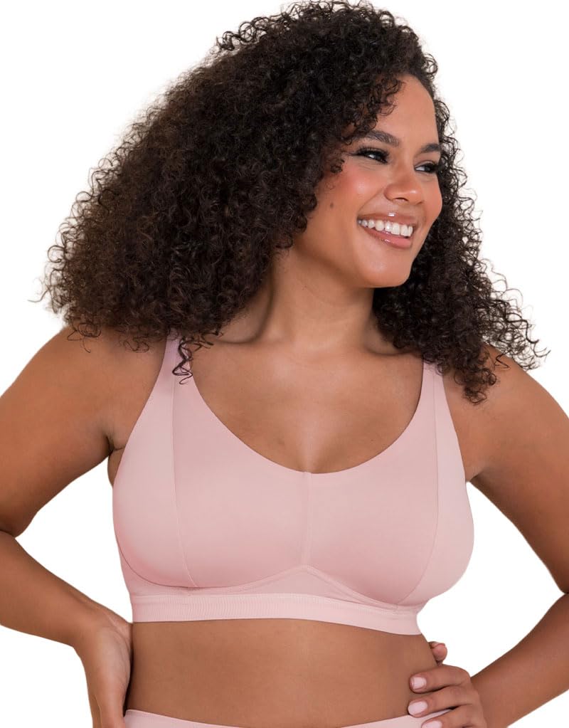 Curvy Kate Women's Blush Pink Zen Non-Wired Bralette 30Dd/E