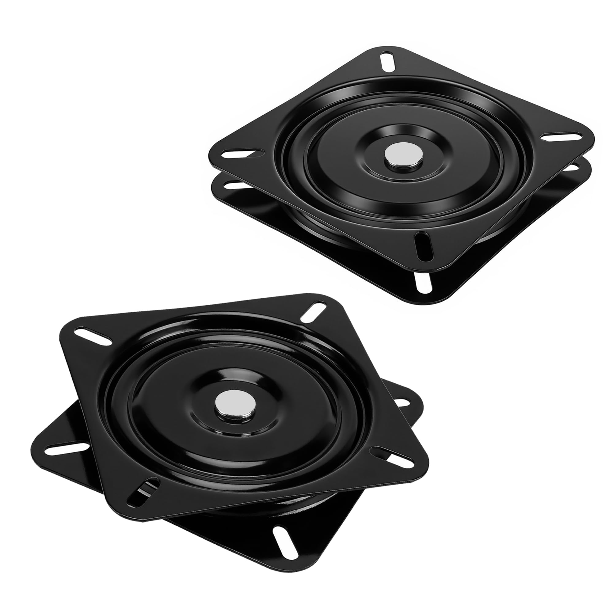 SOUJAP Seat Swivel Plate for Bar Stool and Boat Chair, 6 Inch, Ball Bearing Turntable, 15.5x2.25 cm, 2 Pack