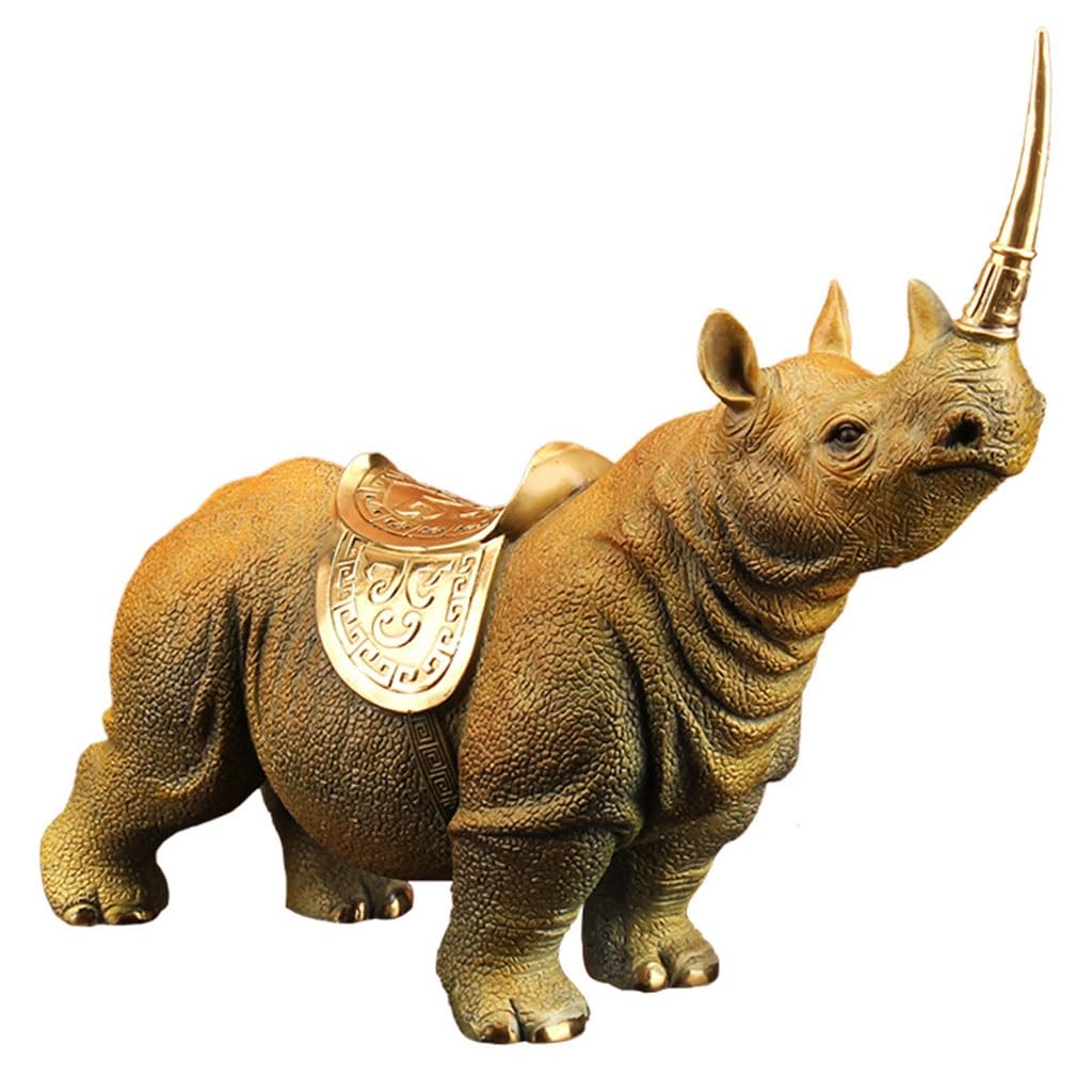 GLETSF Brass Decor Brass Horse Steps On The Auspicious Cloud Horse To Successfully Open The Gift Living Room Entrance Decoration Statues For Home Decor,