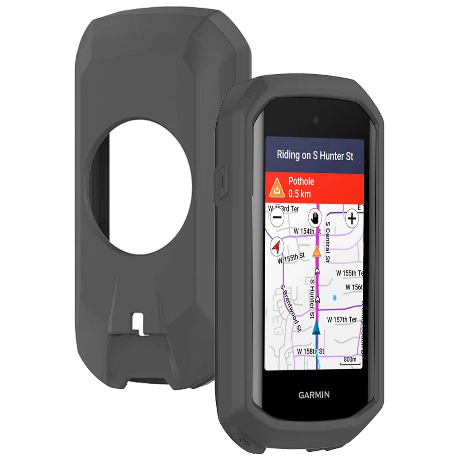 Custodia In Silicone Per Garmin Edge 1050 – Morbida, Antiurto, Antigraffio, Grigio