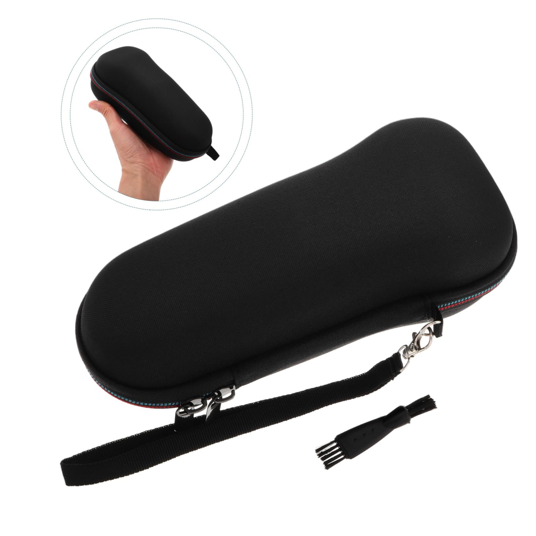 4 Piezas Estuche Rígido para Afeitadora Eléctrica Negro Resistente Presión y Antideslizante Almacenamiento Seguro para Viaje y Diario
