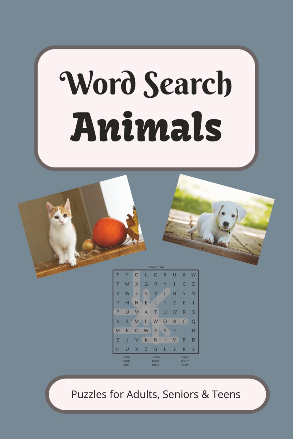 Animals Word Search Puzzle Book