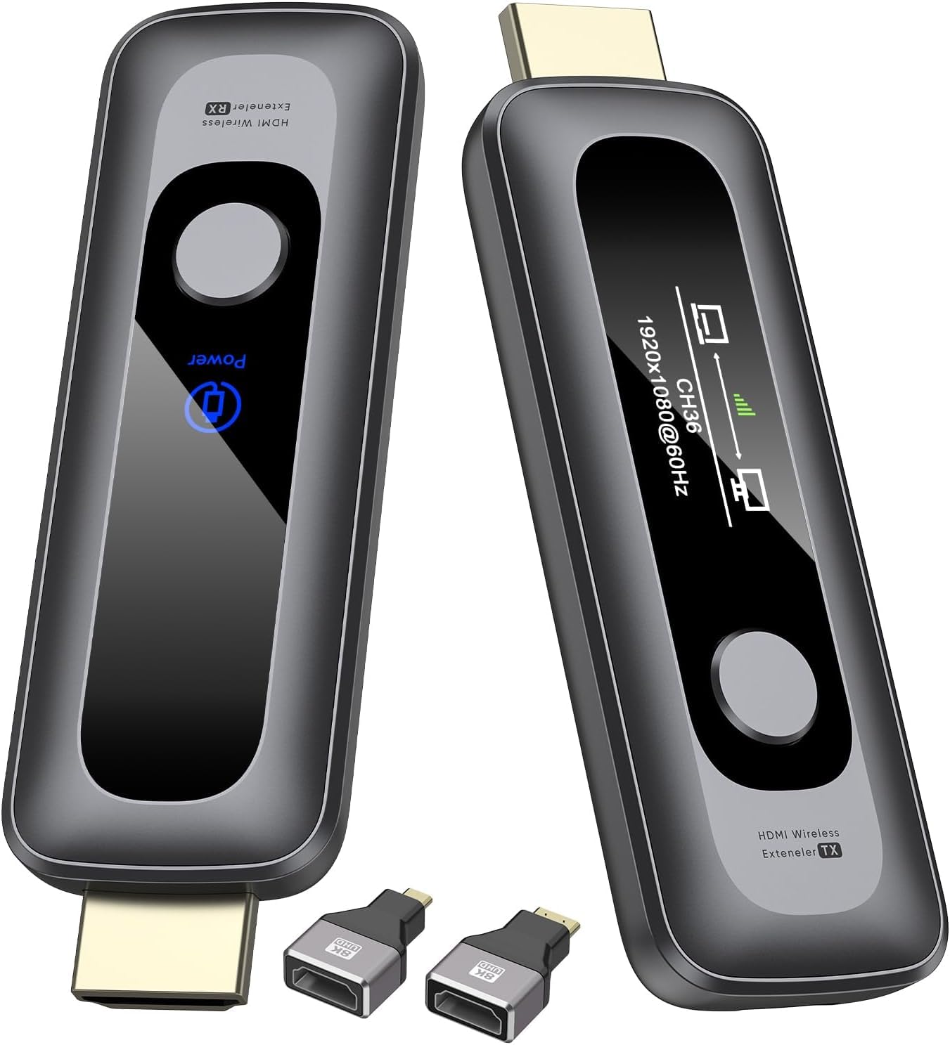 Upgraded Wireless HDMI Transmitter and Receiver 328FT/100M with LED Display, 4K Decode, 1080P Output, LED Display, 2.4G/5.8G, Plug and Play, for PC/Projector/TV Box-image-29